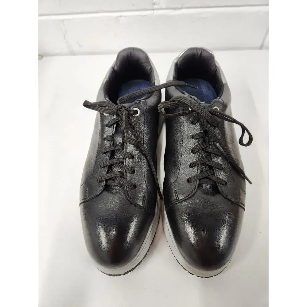 Xena Workwear Rogue EH Work Shoes For Women's, Size 8, Black & Silver. Steel Toe